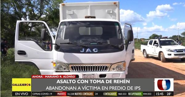 MRA: roban carga de productos electrónicos y toman de rehén a chofer