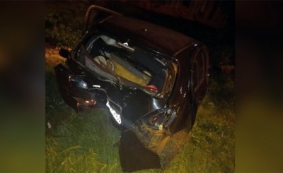 Ebrio al volante ocasiona violento choque sobre la supercarretera