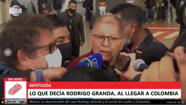 Rodrigo Granda llegó a Bogotá y negó rotundamente que haya sido detenido en México - Megacadena — Últimas Noticias de Paraguay