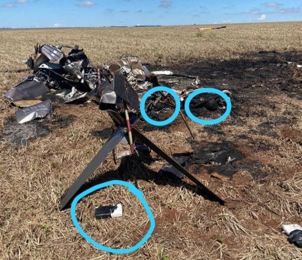 Helicóptero cargado de cocaína se estrella en una granja en Ponta Porã