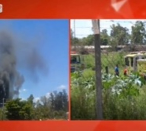 Logran extinguir incendio en predio de la exCaballería - Paraguay.com