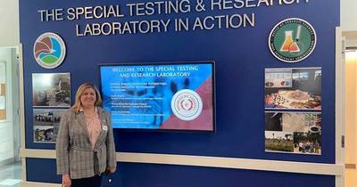 La Nación / Sandra Quiñónez visitó moderno laboratorio de la DEA