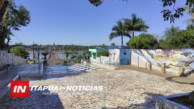 LA ESCALINATA DE SAN PEDRO FUE REMOZADA CON APOYO DEL ARTISTA RUBÉN SYKORA. - Itapúa Noticias