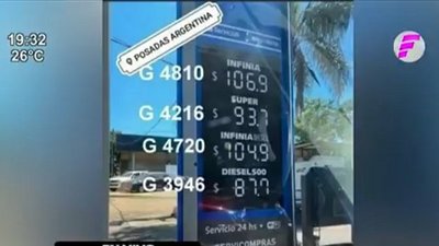 Combustibles cuestan la mitad menos en Argentina | Noticias Paraguay