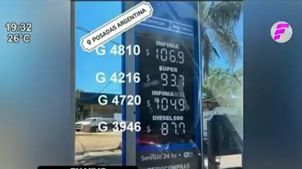 Combustibles cuestan la mitad menos en Argentina | Noticias Paraguay