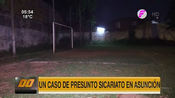 Sicarios matan a un hombre en cancha de fútbol de Asunción