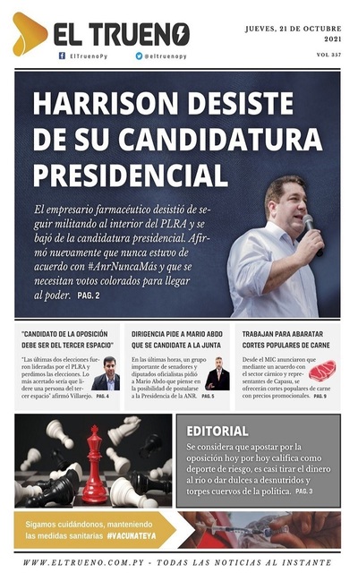 Portadas de este jueves 21 de octubre de 2021
