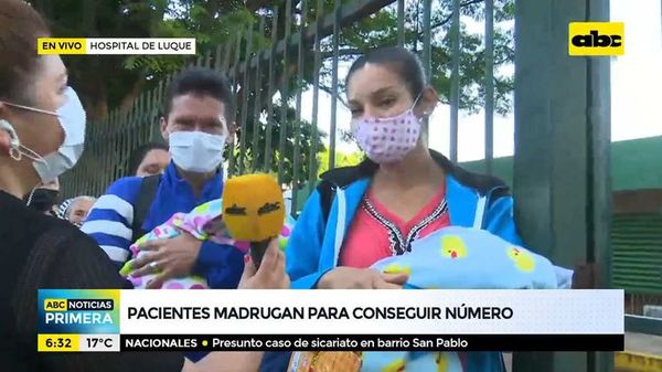 Indignante trato a pacientes en el Hospital Regional de Luque - Nacionales - ABC Color