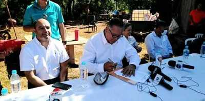 Firman acuerdo para construcción de acceso y salida a Blas Garay - Noticiero Paraguay