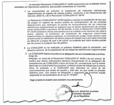 Contraloría se niega a oficializar dictamen de tragamonedas - Nacionales - ABC Color