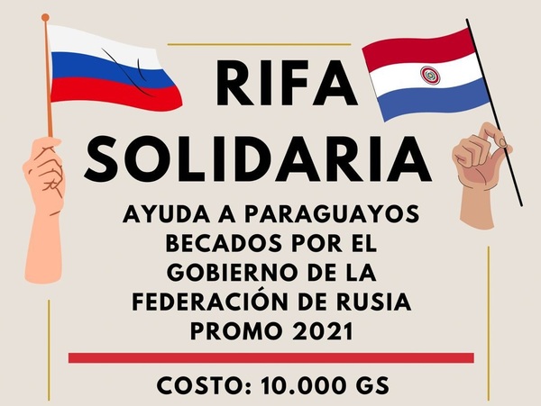 Becarios a Rusia realizan rifa solidaria para costear gastos