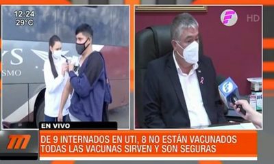 CDE: De 9 internados en UTI, 8 no están vacunados | Telefuturo