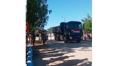 Chaco: Militares cierran reparación de caminos con desfile
