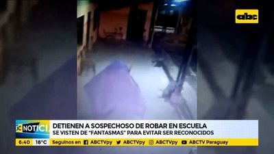 Detienen a “fantasma” que habría entrado a robar en escuela - ABC Noticias - ABC Color