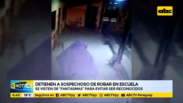 Detienen a “fantasma” que habría entrado a robar en escuela - ABC Noticias - ABC Color
