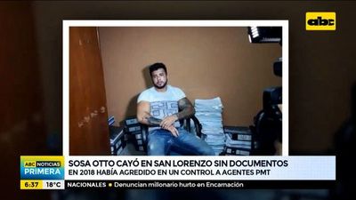 Cae en San Lorenzo un hombre que había agredido a un PMT en 2018 - ABC Noticias - ABC Color