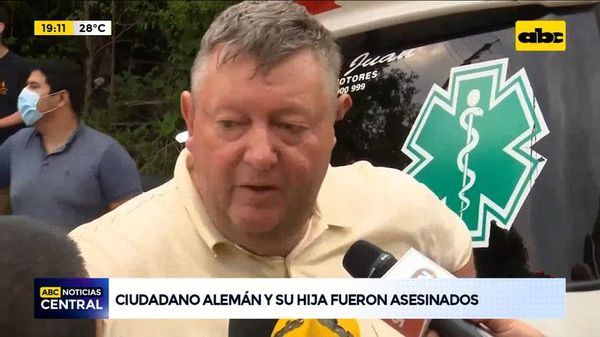 Ciudadano alemán y su hija fueron asesinados, habló el amigo de las víctimas - ABC Noticias - ABC Color