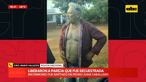 Liberaron a pareja secuestrada en Pedro Juan Caballero, departamento de Amambay - Crimen y castigo - ABC Color