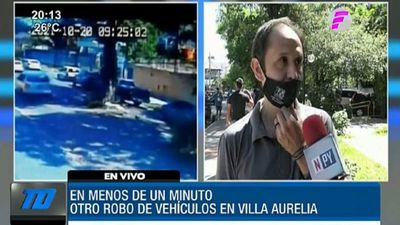En menos de dos minutos roban camioneta en Villa Aurelia