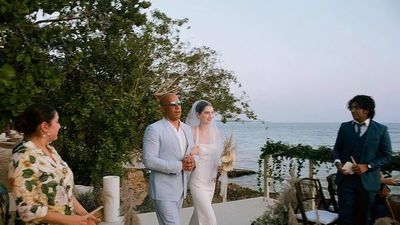 Emotiva boda: Vin Diesel lleva hasta el altar a la hija de Paul Walker