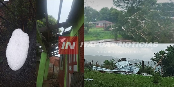 TEMPORAL CAUSA ESTRAGOS EN VARIOS PUNTOS DEL DEPARTAMENTO DE ITAPÚA - Itapúa Noticias
