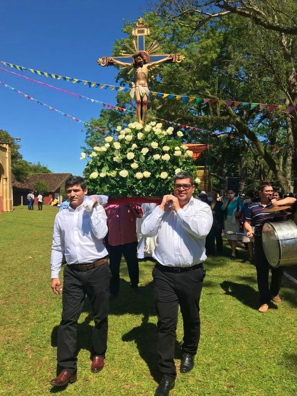 En modo covid celebraron fiesta patronal y fundación de Borja - Nacionales - ABC Color