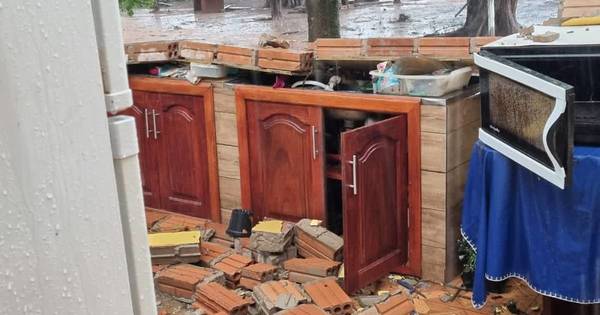 La Nación / Tormenta dejó destrozos en varios puntos del país