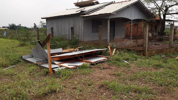 Temporal causa destrozos en Canindeyu   - Nacionales - ABC Color