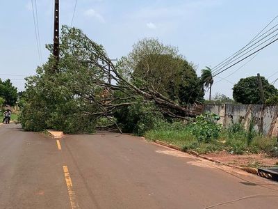 Tormentas arrasaron a su llegada al Amambay - Nacionales - ABC Color