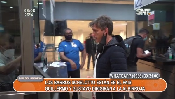 Arribó a Paraguay a Barros Schelotto, nuevo DT de la 'albirroja' - SNT