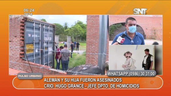 Alemán y su hija fueron asesinados en Areguá - SNT