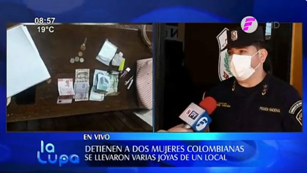 Colombianas detenidas tras hurto en joyería de un shopping
