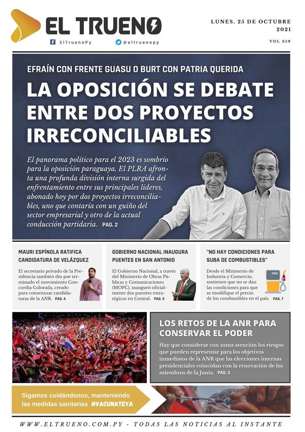 E-paper 25 de octubre 2021 - El Trueno