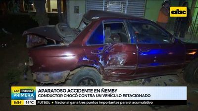 Aparatoso accidente de tránsito en Ñemby - ABC Noticias - ABC Color