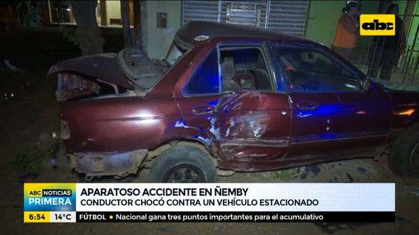 Aparatoso accidente de tránsito en Ñemby - ABC Noticias - ABC Color