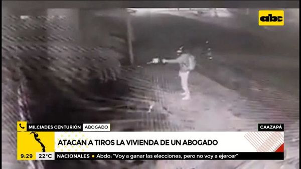 Atacan a tiros la vivienda de un abogado en Caazapá - A la gran 730 - ABC Color