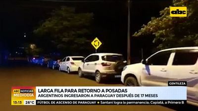 Larga fila para retorno a Posadas - ABC Noticias - ABC Color