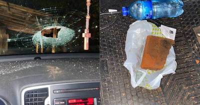 La Nación / Ladrillazo al parabrisas para asaltar a conductores: nuevo modus operandi en rutas