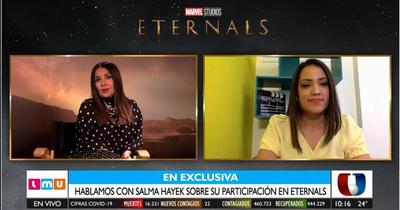 ¡Te compartimos parte de la entrevista de Majo Peralta a la actriz Salma Hayek!