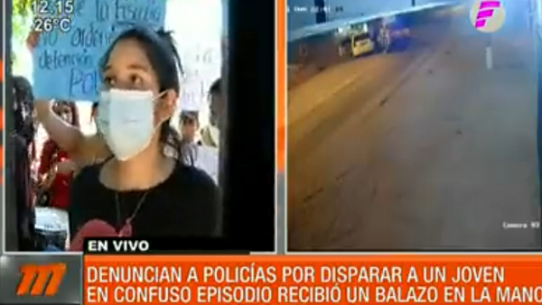Limpio: Familiares de joven baleado por la policía piden justicia