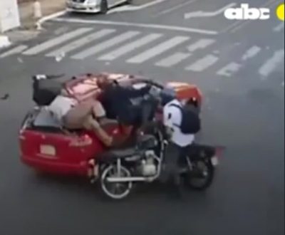 Violento choque por falta de energía eléctrica e imprudencia en Asunción - Nacionales - ABC Color