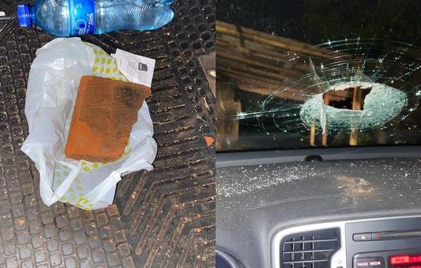 Intento de robo en CDE: joven recibió un ladrillazo mientras conducía