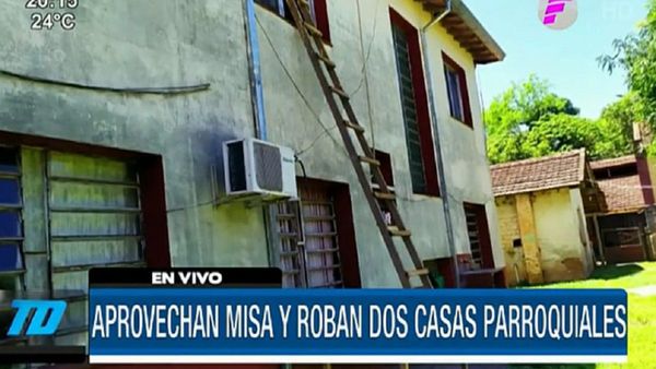 Ladrones ingresaron a dos casas parroquiales de Itapúa durante misas