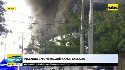 Otro gran incendio, esta vez en un frigorífico de Tablada - Nacionales - ABC Color
