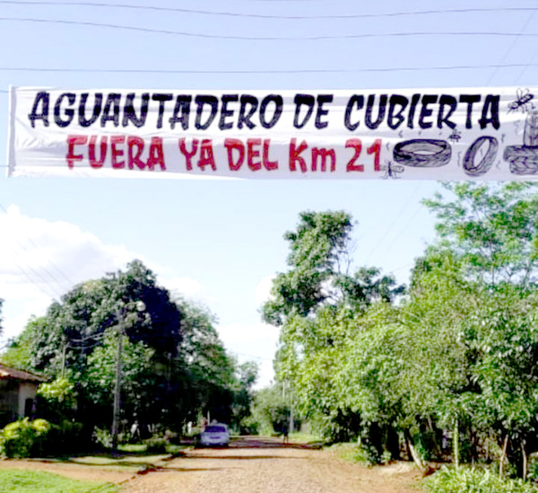 Vecinos del km 21 y 18, en pie de guerra contra una recicladora de cubiertas - La Clave