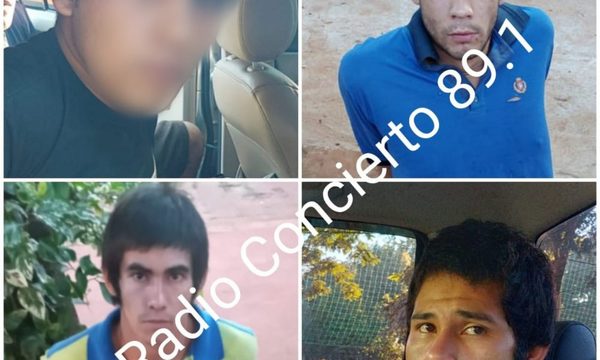 Atrapan a cuatro ladrones en Hernandarias