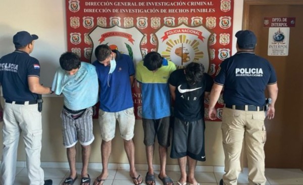 Allanamientos terminan en detenciones de cuatro presuntos asaltantes