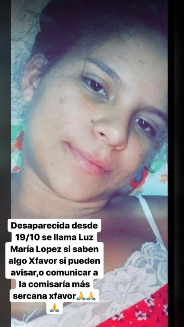 Denuncian desaparición de una menor de 15 años
