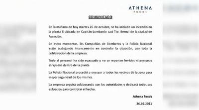 Frigorífico confirma que todo el personal fue evacuado y que no hay heridos ni atrapados – Prensa 5