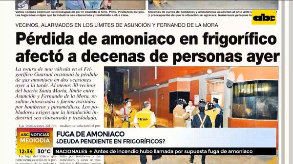 Fuga de amoniaco, ¿deuda pendiente en frigoríficos? - ABC Noticias - ABC Color